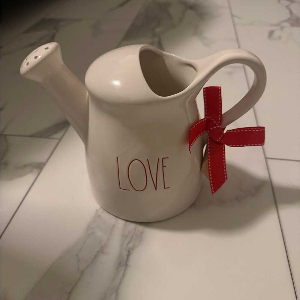 Rae Dunn “LOVE” Ceramic Watering Can – Farmhouse Boho Decor